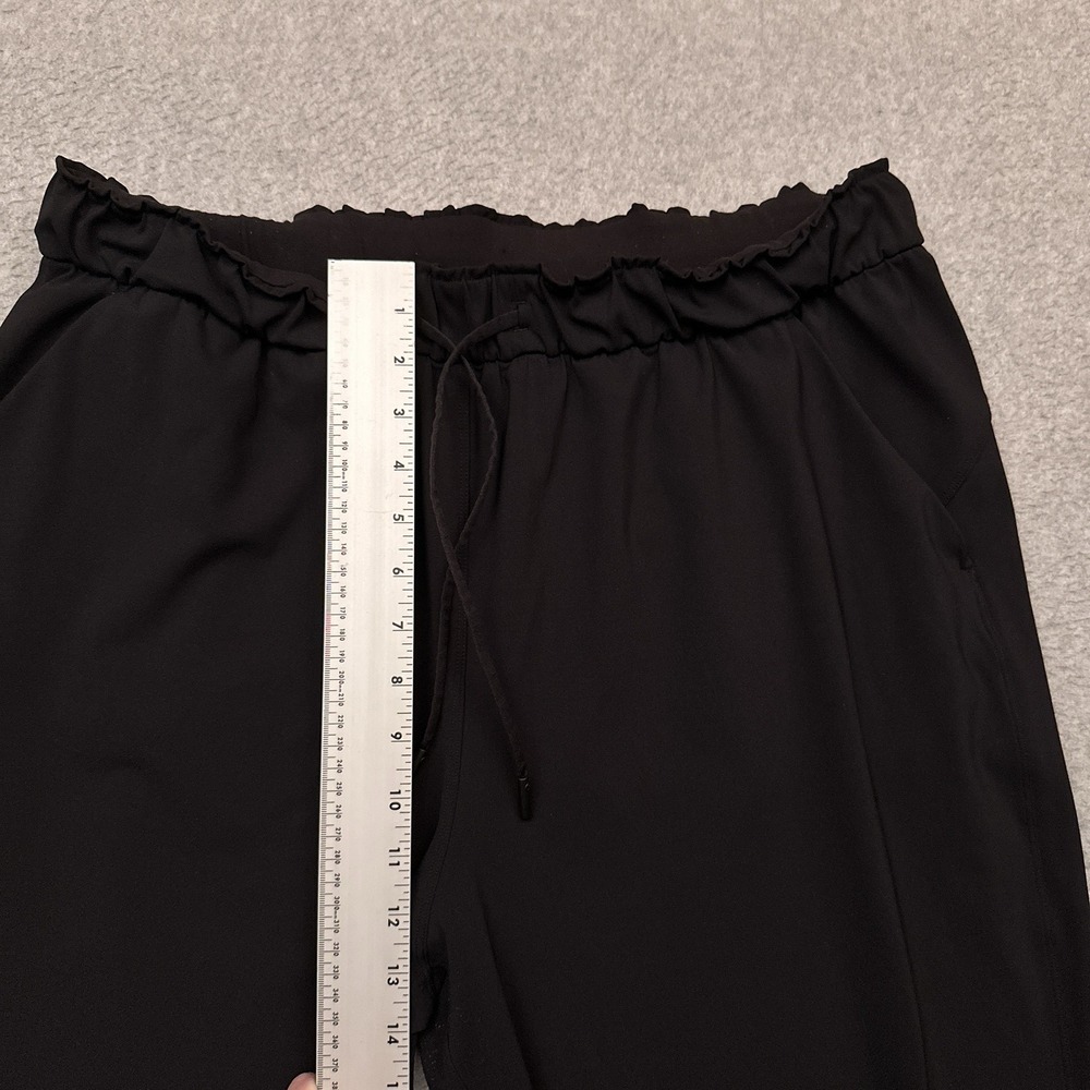 Lululemon Keep Moving Joggers Womens 14 Black Stretch Drawstring Gym W5CV4S - Picture 5 of 10